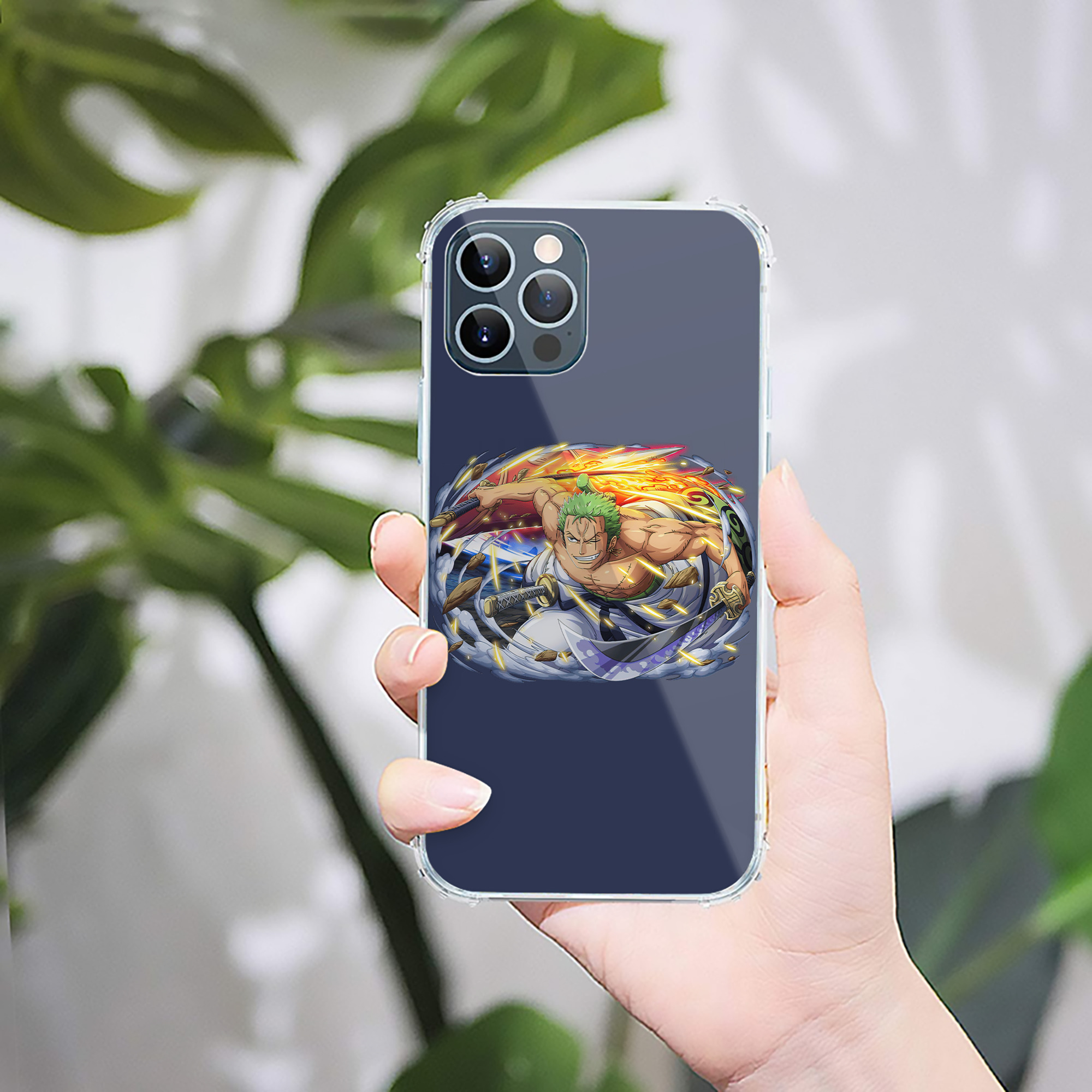 （画像用） ワンピース ロロノア・ゾロ ONE PIECE Roronoa Zoro 【iPhone 12シリーズ対応】透明スマホケース（クリアソフトケース）